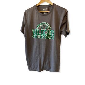 Grey Graphic Short Sleeve Cotton Tee Shirt M